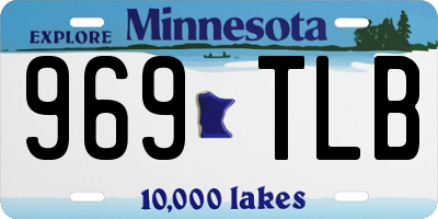 MN license plate 969TLB