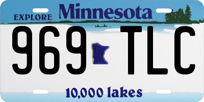 MN license plate 969TLC