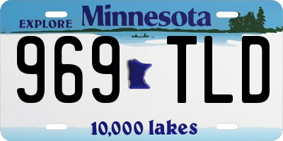 MN license plate 969TLD