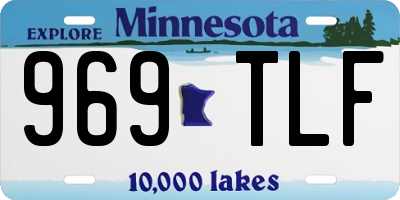 MN license plate 969TLF