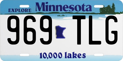 MN license plate 969TLG