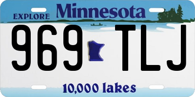 MN license plate 969TLJ