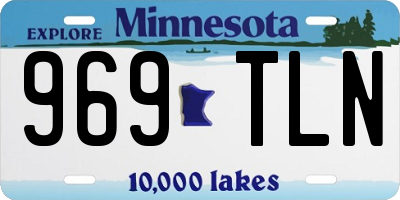 MN license plate 969TLN