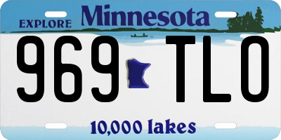 MN license plate 969TLO