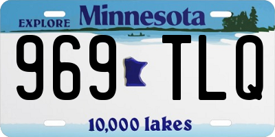 MN license plate 969TLQ