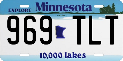 MN license plate 969TLT