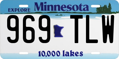 MN license plate 969TLW