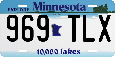 MN license plate 969TLX