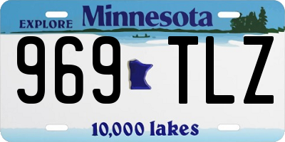 MN license plate 969TLZ