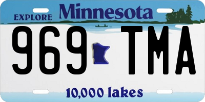 MN license plate 969TMA