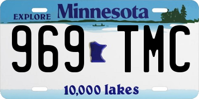 MN license plate 969TMC