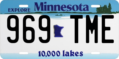MN license plate 969TME
