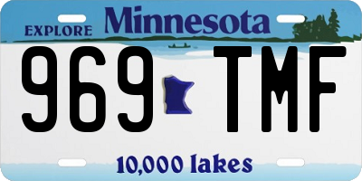 MN license plate 969TMF