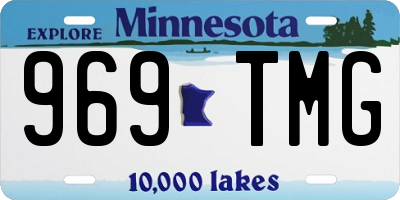 MN license plate 969TMG