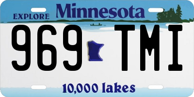 MN license plate 969TMI