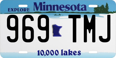 MN license plate 969TMJ