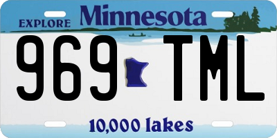 MN license plate 969TML