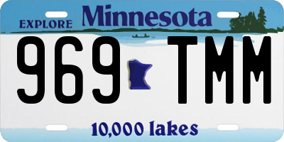 MN license plate 969TMM