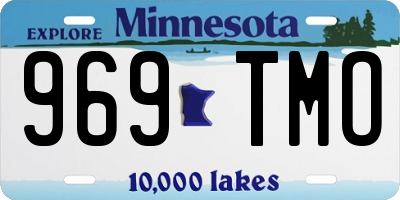 MN license plate 969TMO