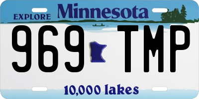 MN license plate 969TMP