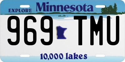 MN license plate 969TMU