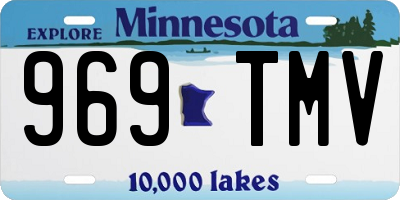 MN license plate 969TMV