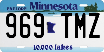 MN license plate 969TMZ