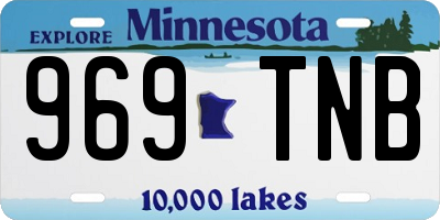 MN license plate 969TNB