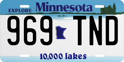 MN license plate 969TND