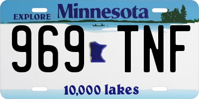 MN license plate 969TNF