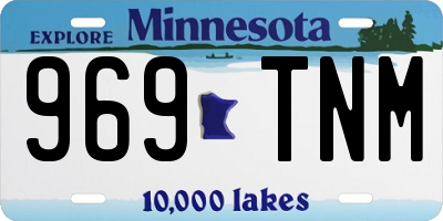 MN license plate 969TNM