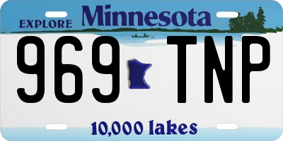 MN license plate 969TNP