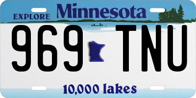 MN license plate 969TNU