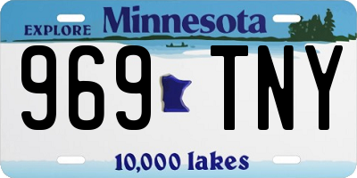 MN license plate 969TNY