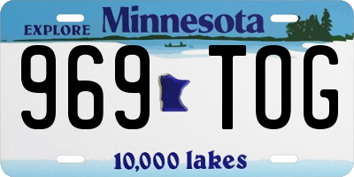 MN license plate 969TOG