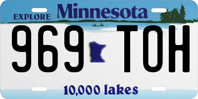 MN license plate 969TOH