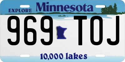 MN license plate 969TOJ