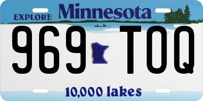MN license plate 969TOQ