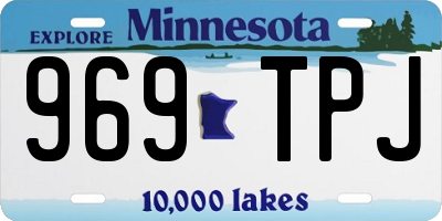 MN license plate 969TPJ