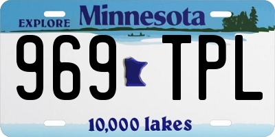 MN license plate 969TPL