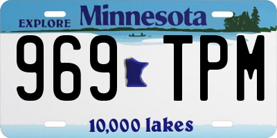 MN license plate 969TPM