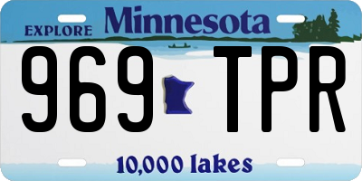 MN license plate 969TPR