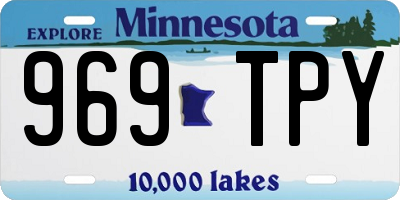 MN license plate 969TPY