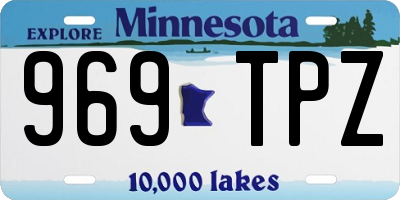 MN license plate 969TPZ