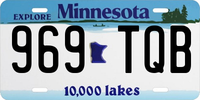 MN license plate 969TQB