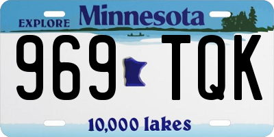MN license plate 969TQK