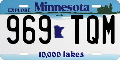 MN license plate 969TQM