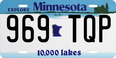 MN license plate 969TQP