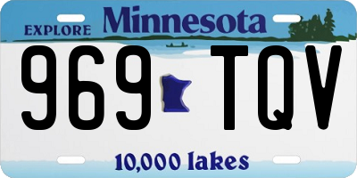 MN license plate 969TQV