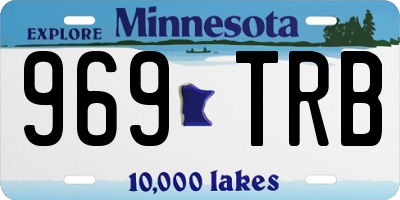 MN license plate 969TRB